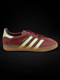 adidas Gazelle Indoor "Shadow Red / Semi Green Spark" — Men's 9 (IH7487)