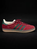 adidas Gazelle Indoor — JH5403 — Shadow Red / Shadow Green — Men's US 12