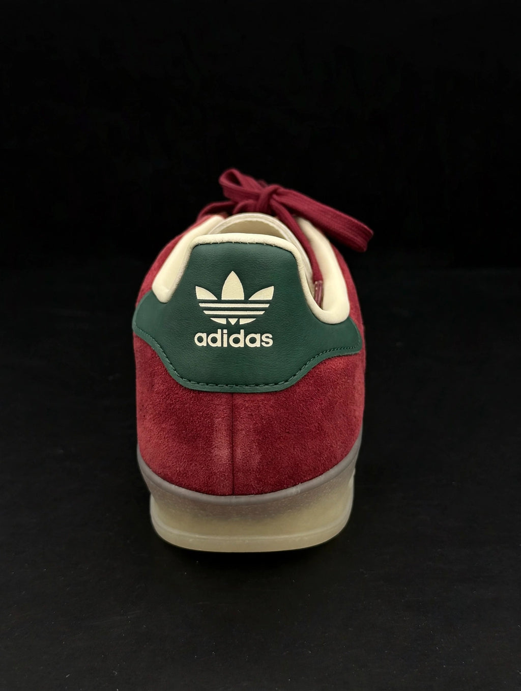 adidas Gazelle Indoor — JH5403 — Shadow Red / Shadow Green — Men's US 12
