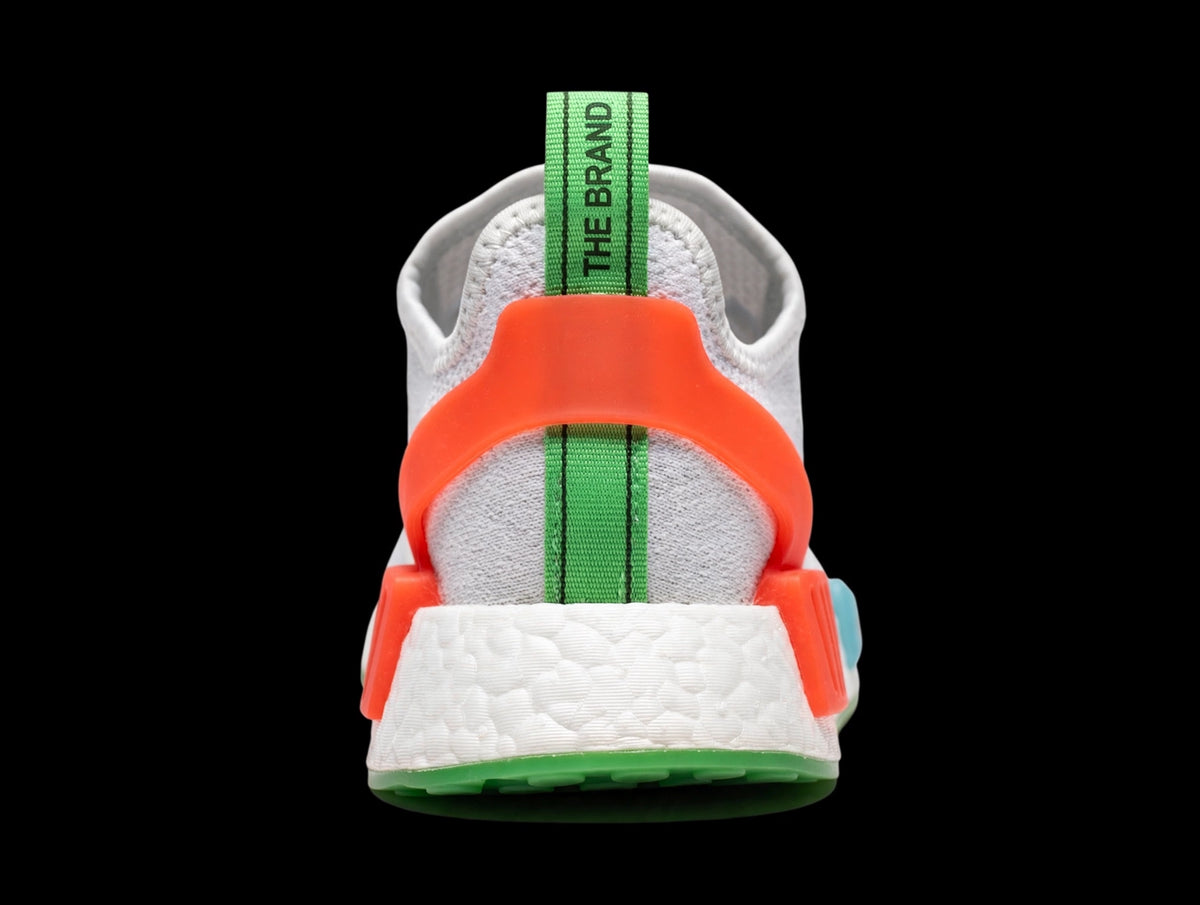 adidas NMD_R1 V2 "Glow In The Dark – White Sonic Ink" — Men's US 8.5 (GX1398)