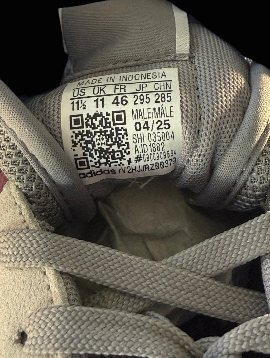 adidas Run 80s "Grey Shadow Red" — ID1882 — Men's 11.5