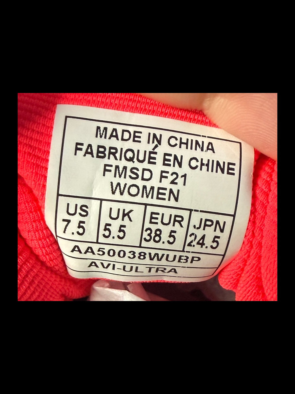 Avia Avi-Ultra Trail Running Shoe — AA50038WUBP — Women's US 7.5