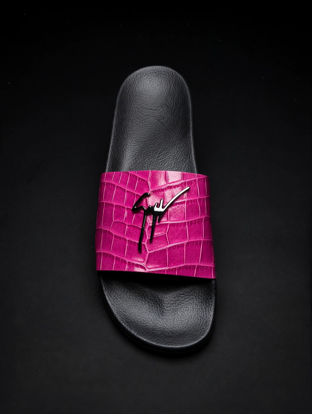Giuseppe Zanotti Birel Slide "Pink Croc" — Men's 10.5–11 (EU 44)
