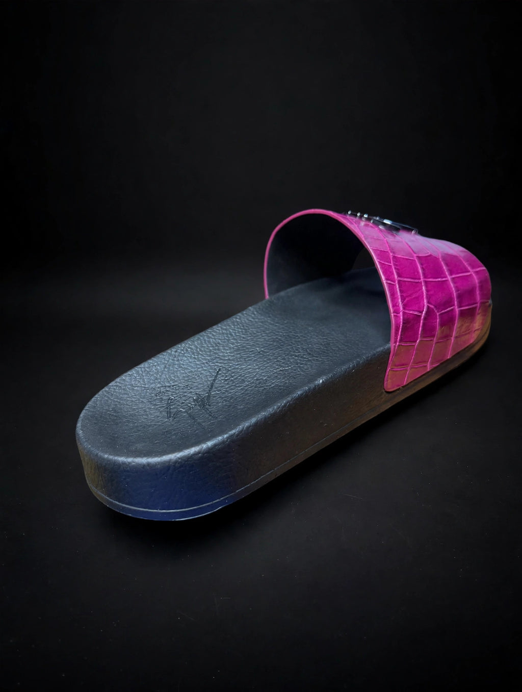 Giuseppe Zanotti Birel Slide "Pink Croc" — Men's 10.5–11 (EU 44)
