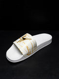 Giuseppe Zanotti Birel Slide "White/Gold Drip" — RM10024 — Men's 9.5–10 (EU 43)