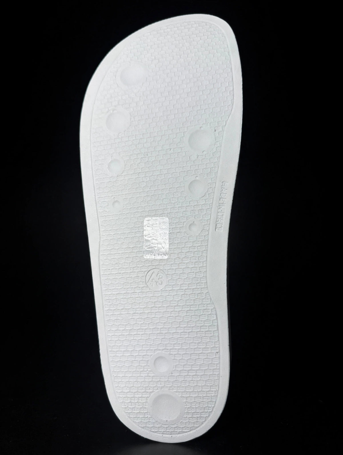 Giuseppe Zanotti Birel Slide "White/Gold Drip" — RM10024 — Men's 9.5–10 (EU 43)