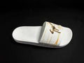 Giuseppe Zanotti Birel Slide "White/Gold Drip" — RM10024 — Men's 9 (EU 42)