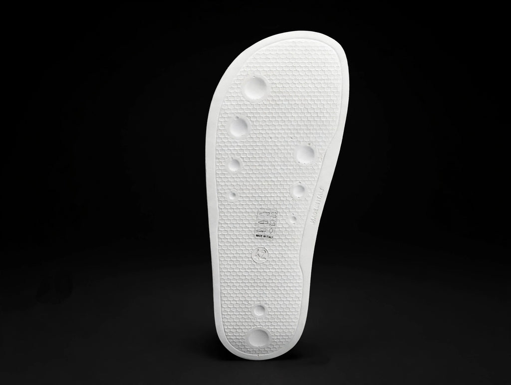 Giuseppe Zanotti Birel Slide "White/Gold Drip" — RM10024 — Men's 9 (EU 42)