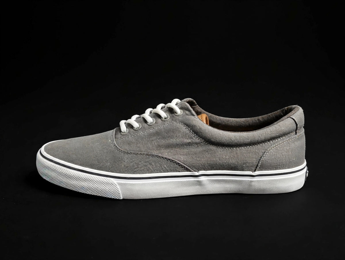 IZOD Rangley canvas sneaker grey 1851110 — opposite side profile