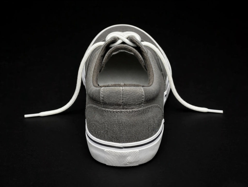 IZOD Rangley canvas sneaker grey 1851110 — heel view