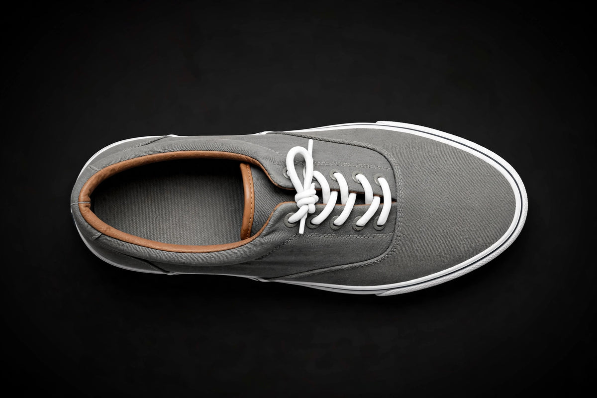 IZOD Rangley canvas sneaker grey 1851110 — top-down view