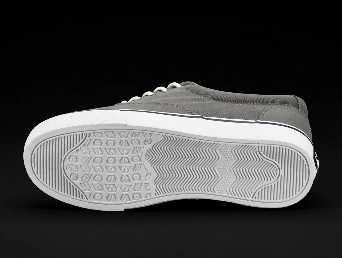IZOD Rangley canvas sneaker grey 1851110 — outsole view