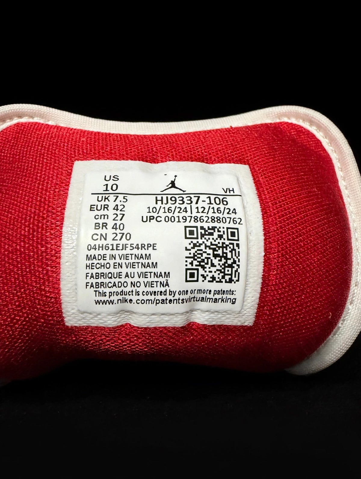 Air Jordan 1 Mid "Valentine's Day" — HJ9337-106 — Women's 10