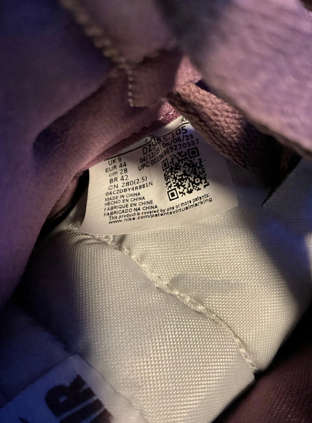 Air Jordan 1 Retro High OG "Sky J Mauve" — White — Men's 10 (DZ5485-105)
