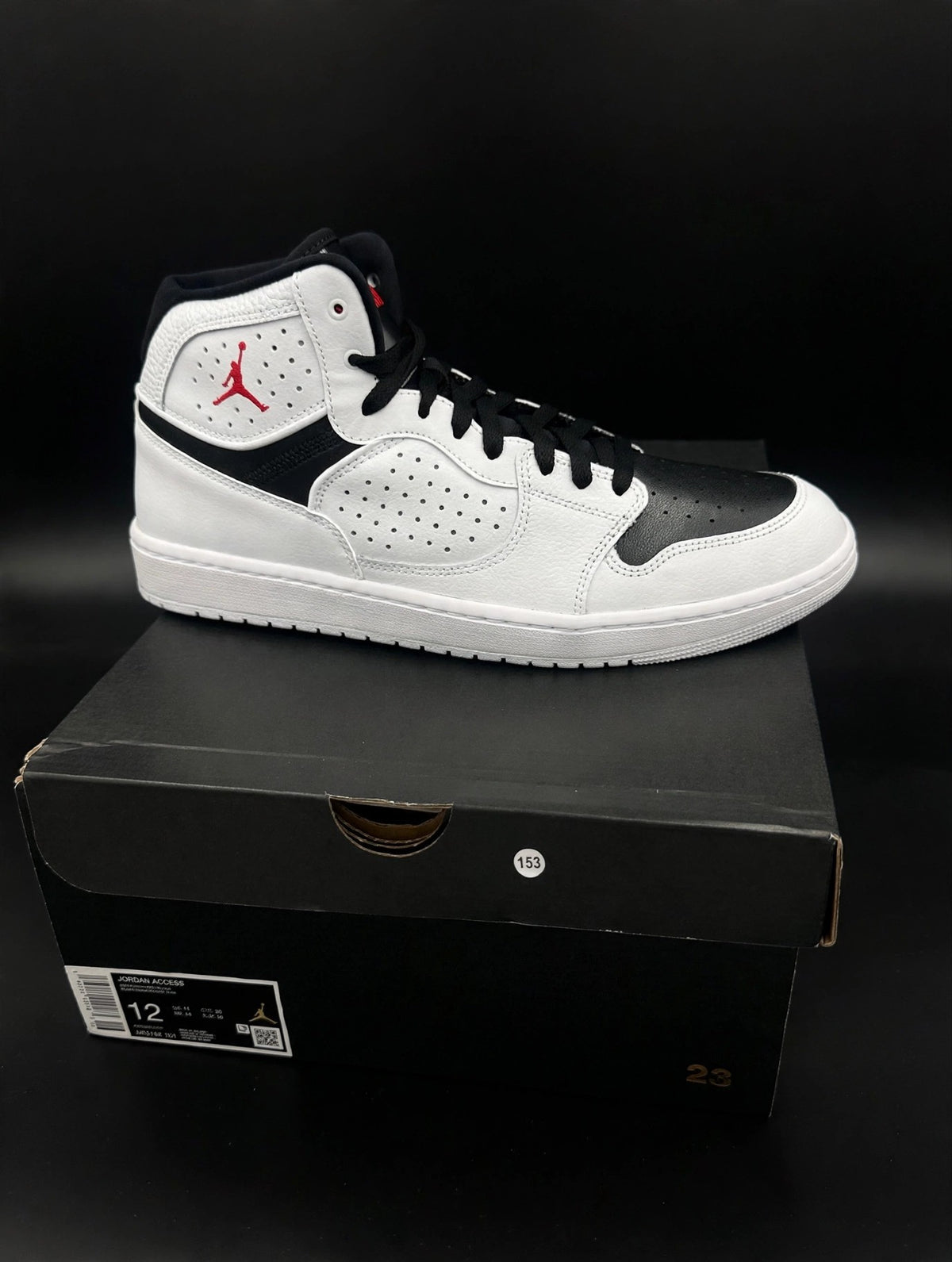 Jordan Access "White / Gym Red-Black" — AR3762-101 — Men's 11 / 12