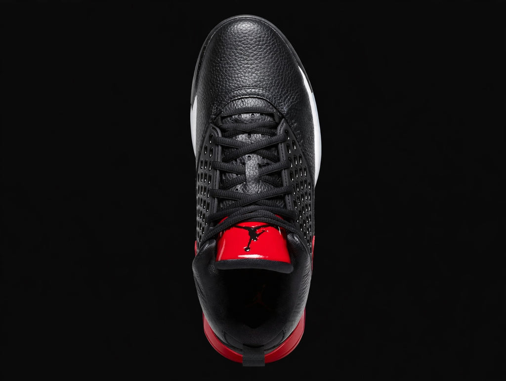 Jordan Maxin 200 Black Gym Red CD6107-016 — top-down view