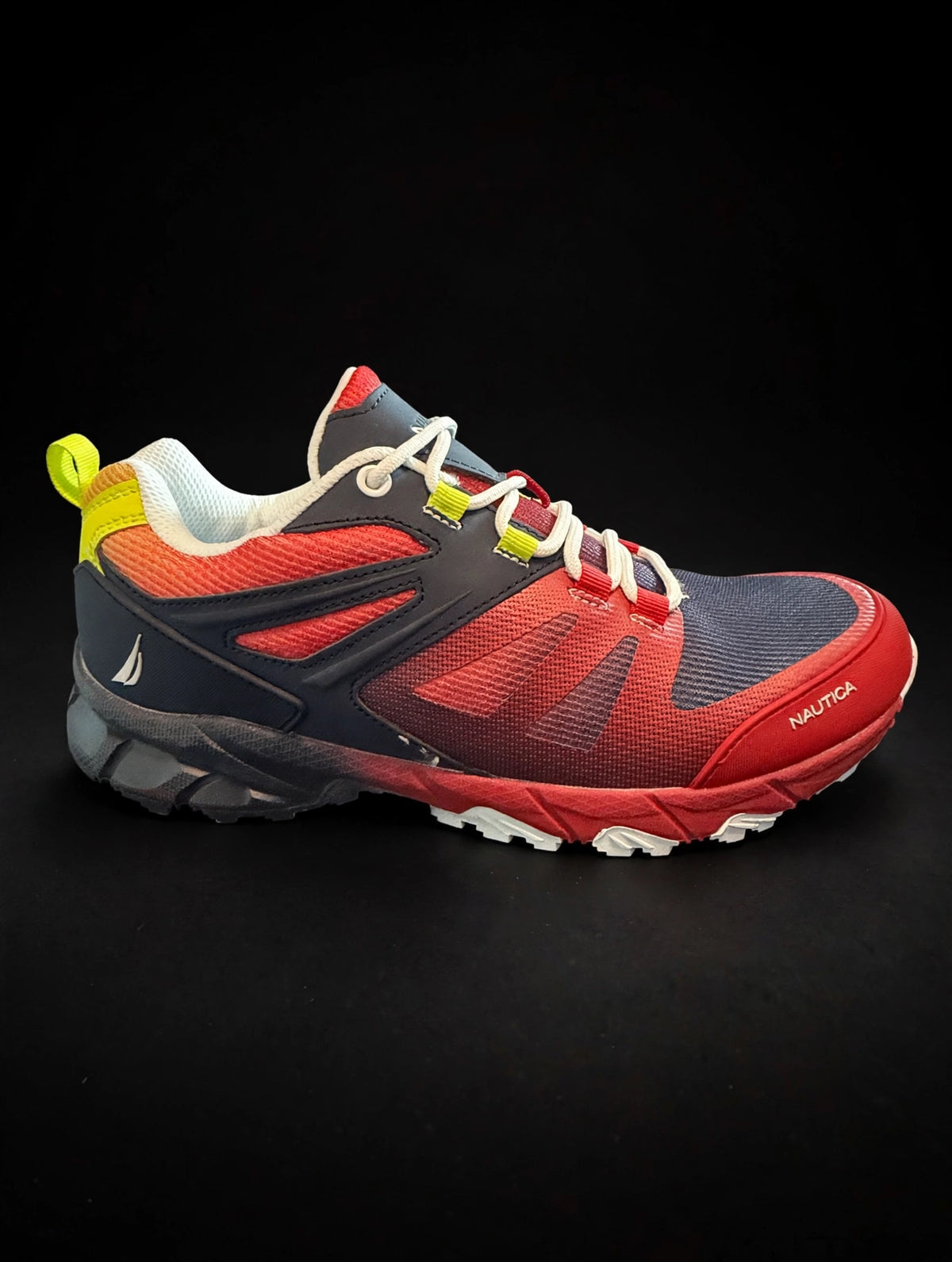 Nautica Mesa Trail Shoe "Red / Navy / Yellow" — Men's 8