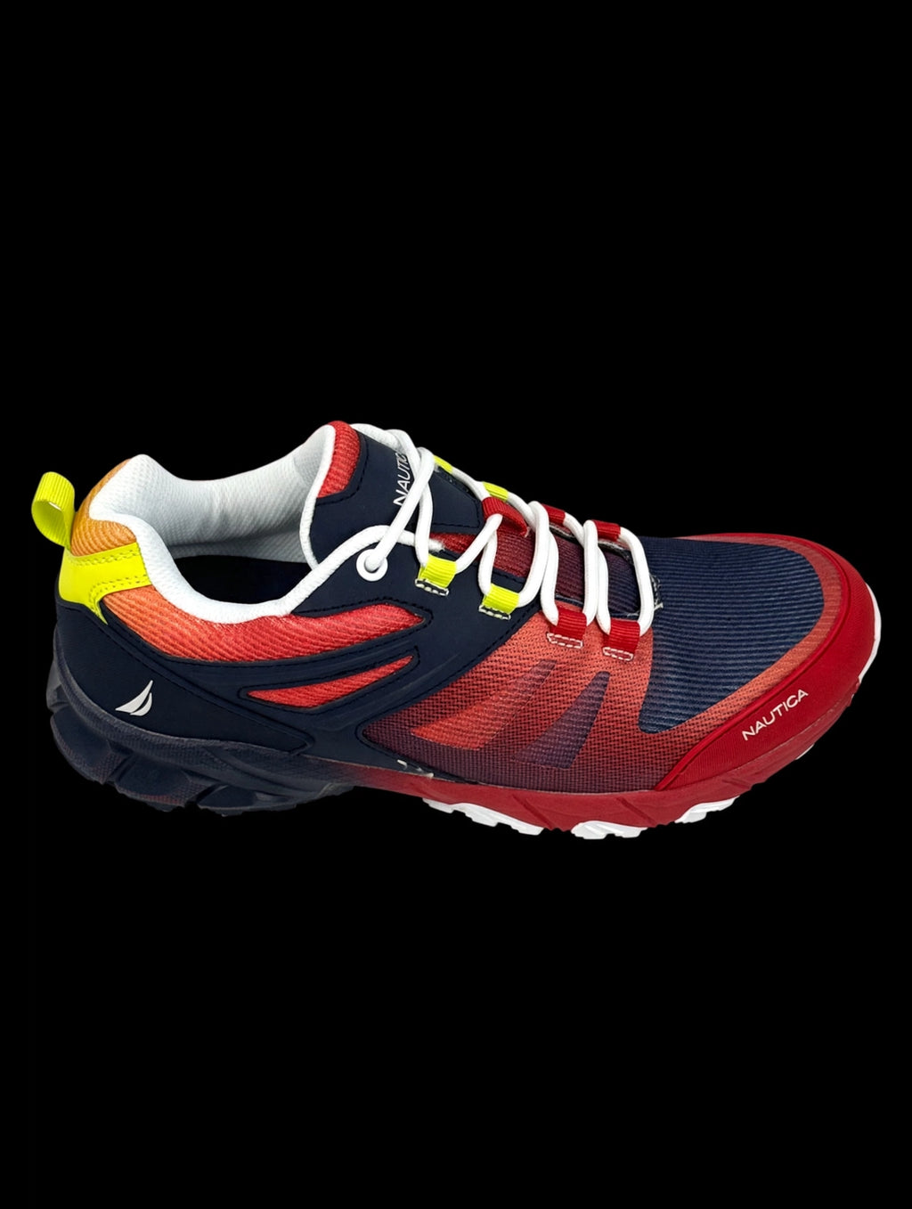 Nautica Mesa Trail Shoe "Red / Navy / Yellow" — Men's 8