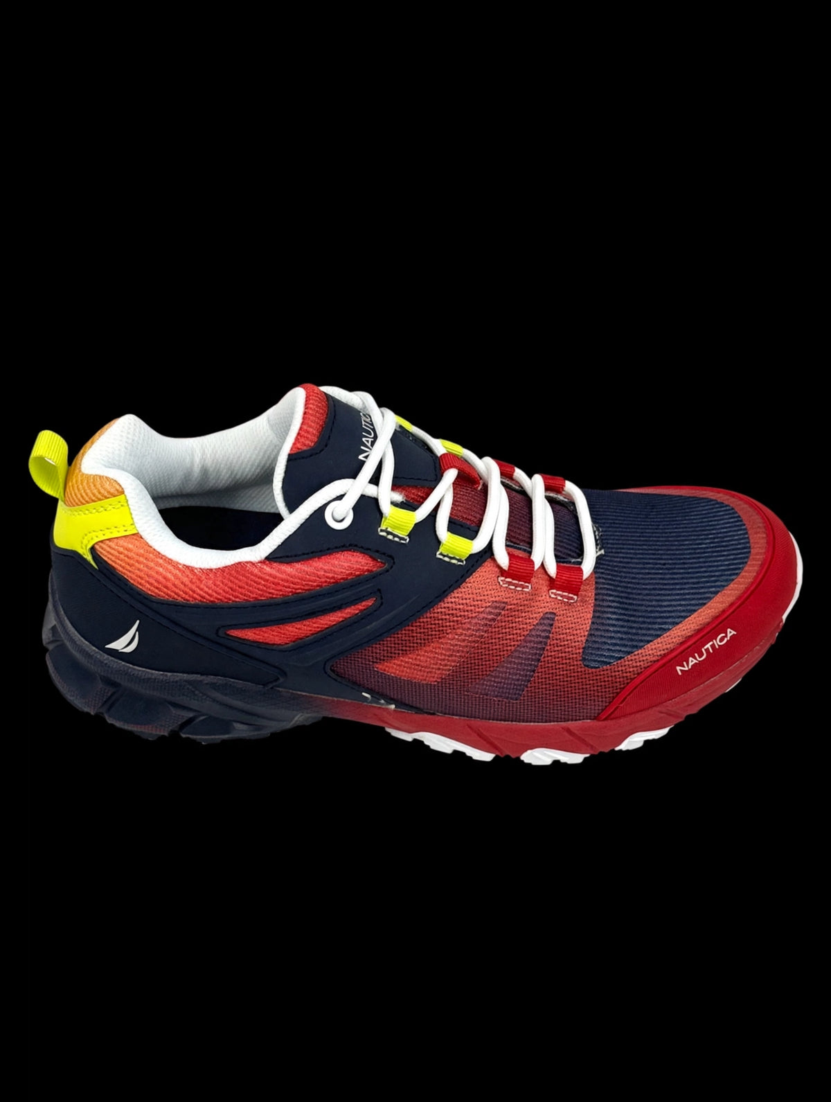 Nautica Mesa Trail Shoe "Red / Navy / Yellow" — Men's 8