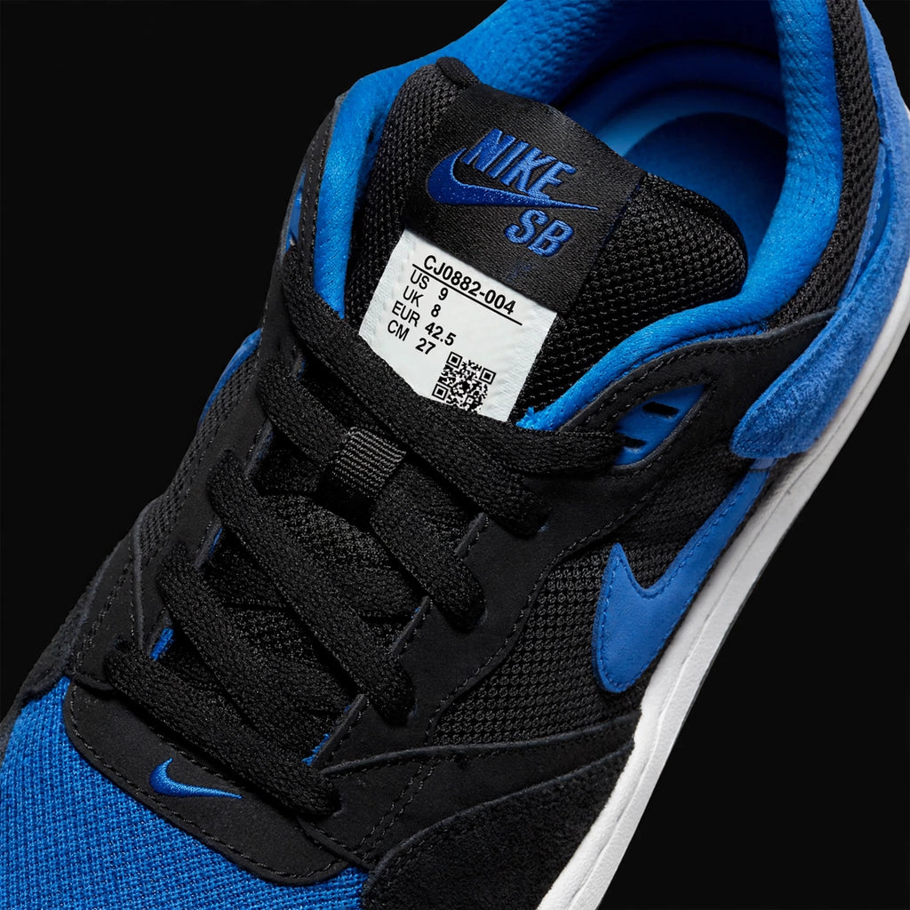 Nike SB Alleyoop "Black Hyper Royal" — Men's US 9 (CJ0882-004)