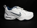 Nike Air Monarch IV "White Navy Metallic Silver" — 415445-102 — Men's 15
