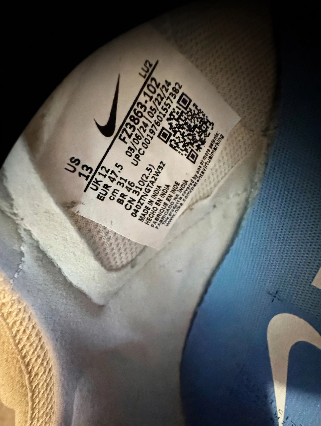 Nike C1TY "Skyline" — Summit White — Men's 13 (FZ3863-102)