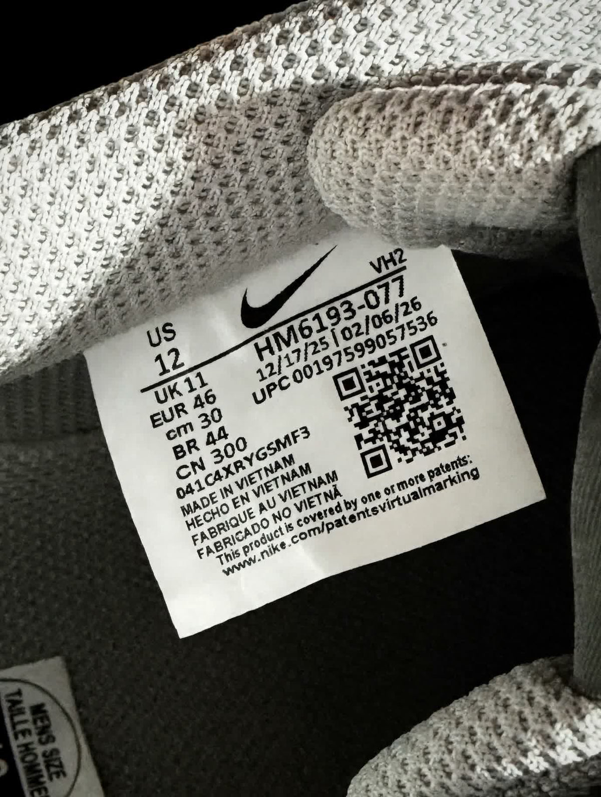 Nike Court Vision Low "Light Smoke Grey" — Men's 12 - view 2
