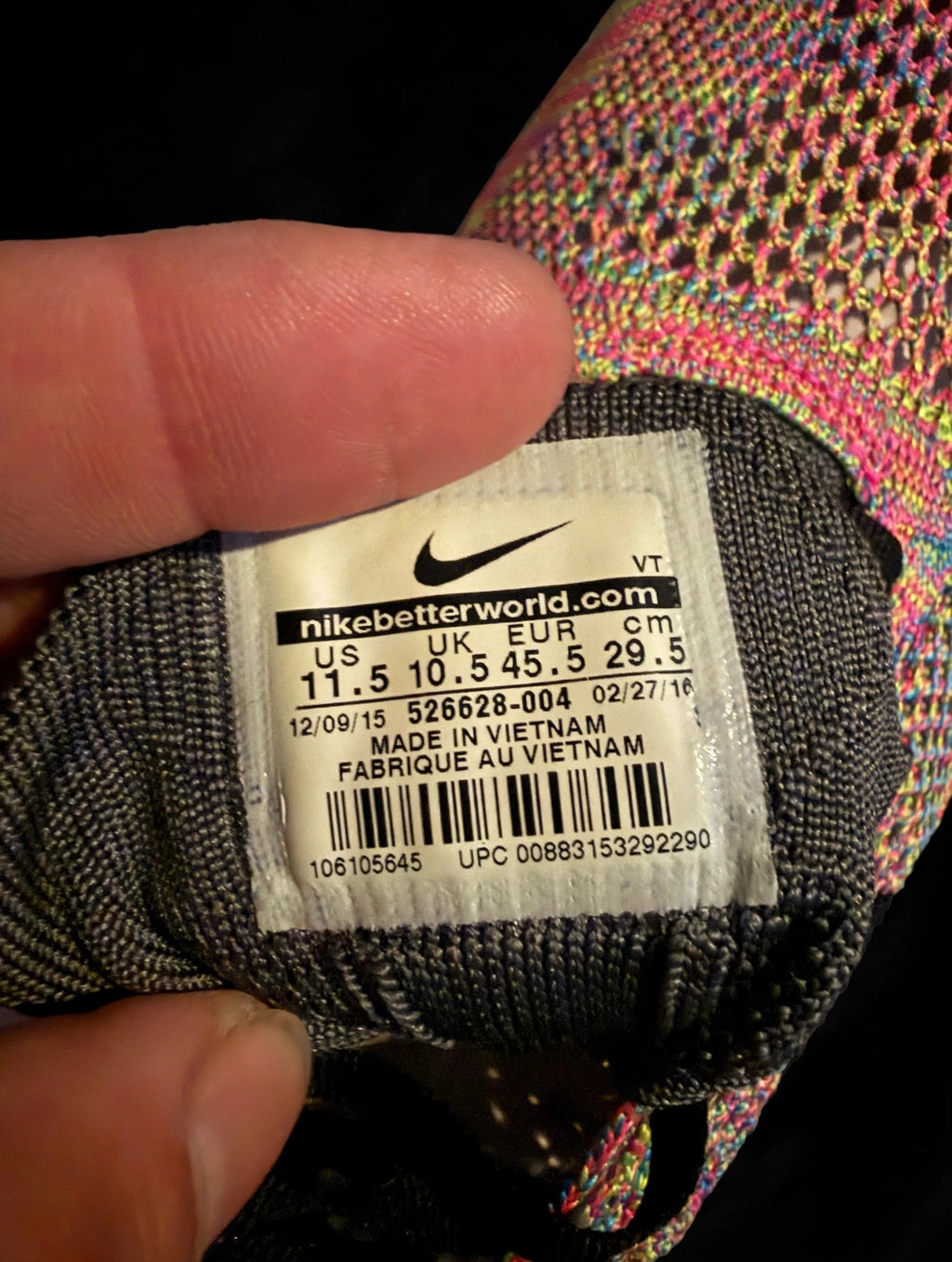 Nike Flyknit Racer "Multicolor" — 526628-004 — Men's 11.5