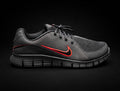 Nike Free Run+ 2 black red 432735-006 — side profile