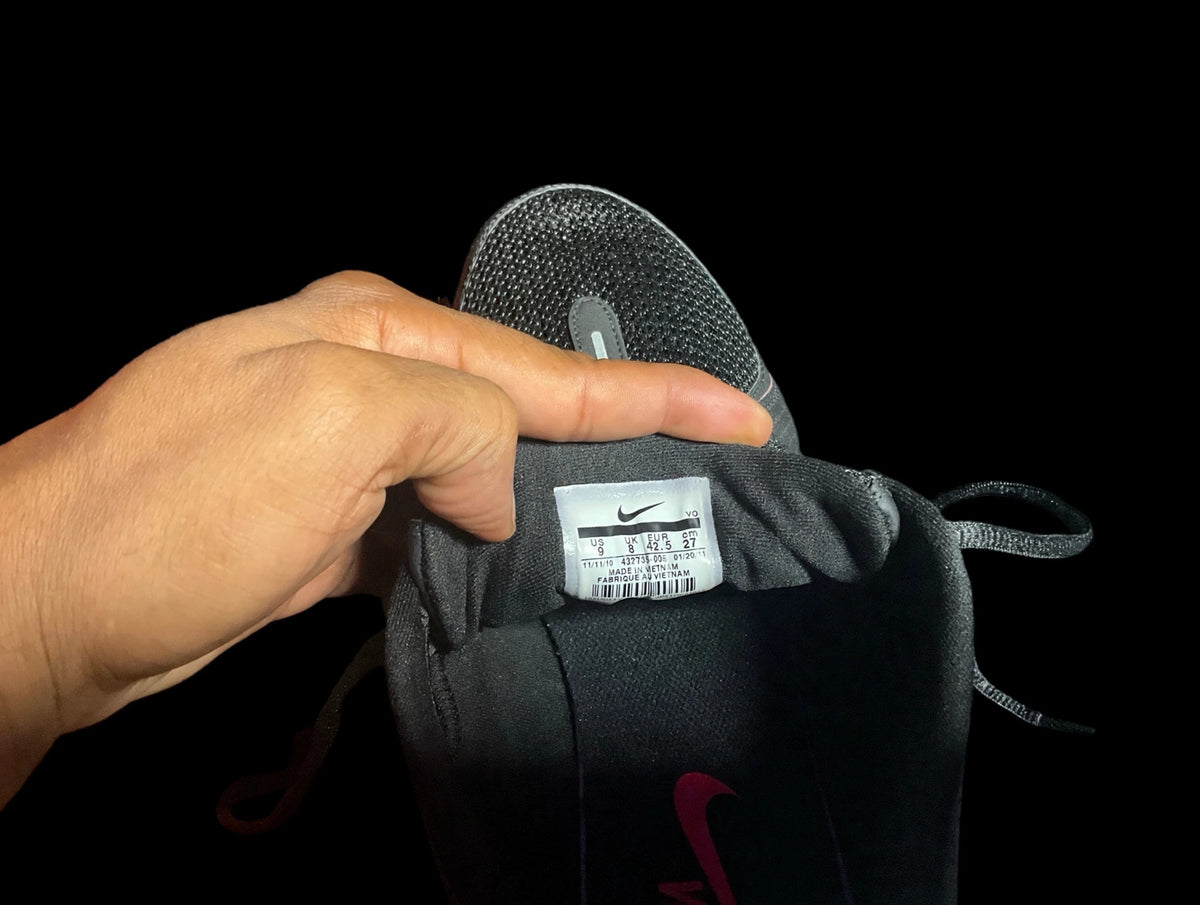 Nike Free Run+ 2 black red 432735-006 — label detail