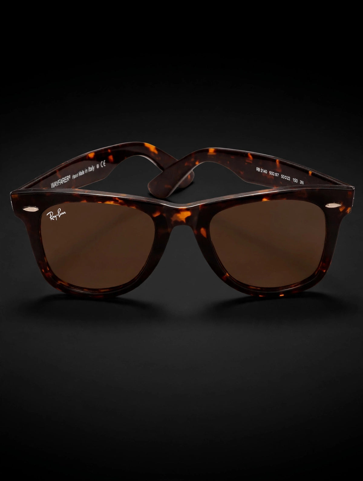 Ray-Ban Original Wayfarer Classic RB2140 — Tortoise, Brown Lens — 50mm