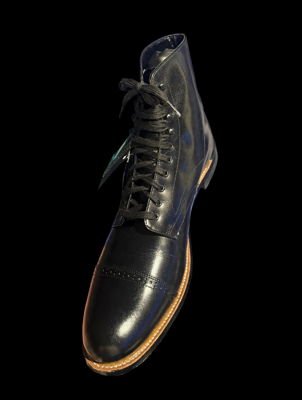 Stacy Adams Madison Cap Toe Boot — 00015 — Black — Men's 13 E Wide