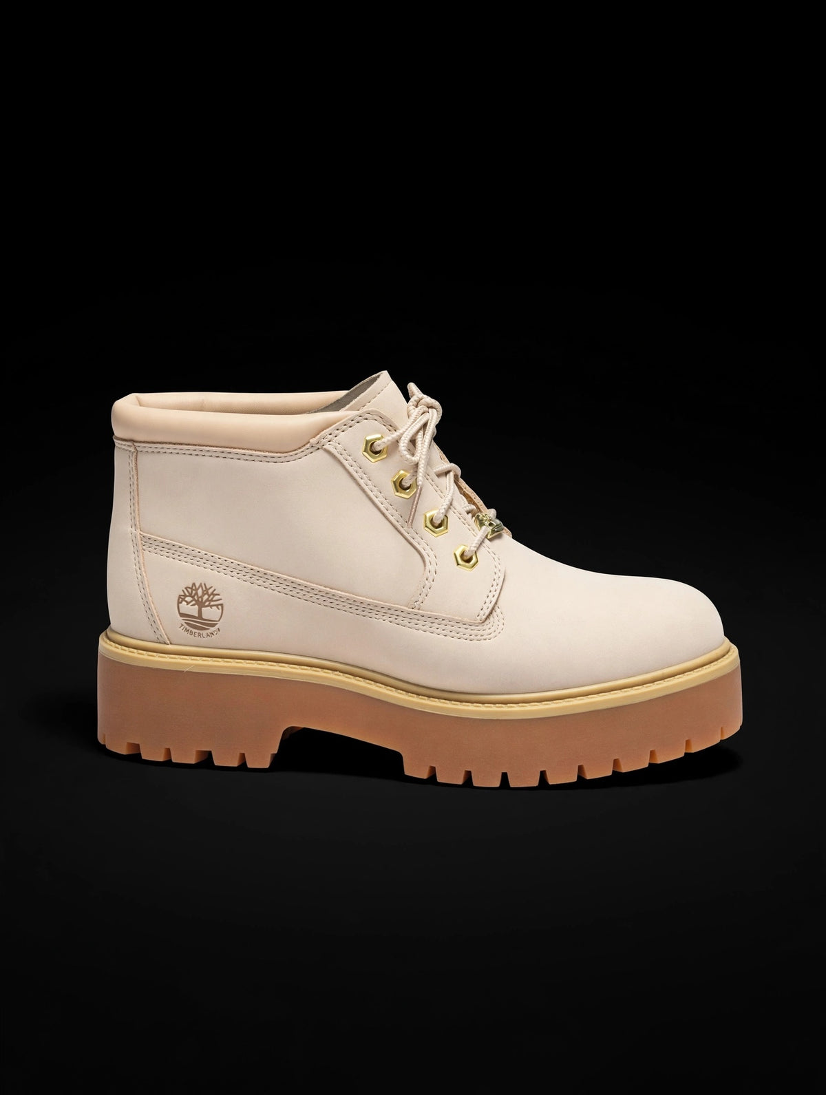Timberland Women's Stone Street Platform Chukka — Light Beige, 8.5W