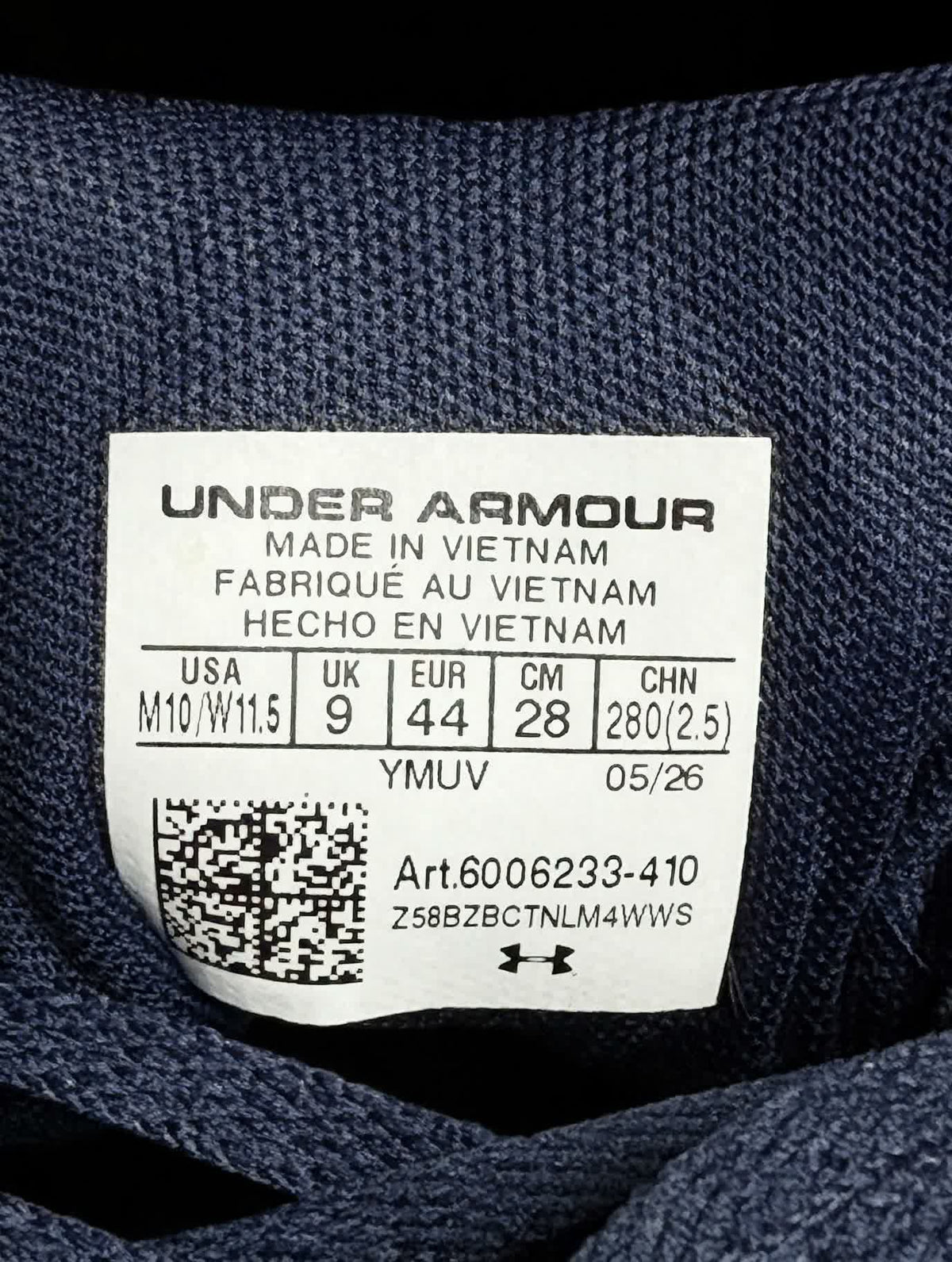 Under Armour Shadow Club 4 Turf Soccer Shoes — Navy/Gold/Teal — Men's 10 - view 2