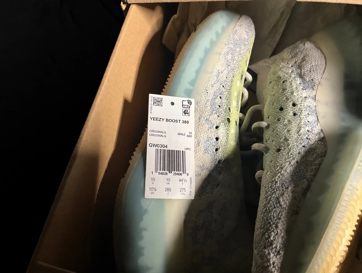 adidas Yeezy Boost 380 "Alien Blue" — GW0304 — Men's 10.5